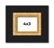 3x4 Embellished Picture Frame with UV-Resistant Acrylic & Acid Free Backing, Available in 3 Finishes - Black, Brown, Gold